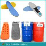 Polyol and Isocyanate for Polyurethane Resin Used for Shoe Sole