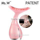 Ms.W Handheld New Hot Sale Neck Massager Device, Ionic Skincare Tools Neck Wrinkle Removal Device