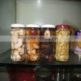 Canned Mixed Mushroom in Glass Jars