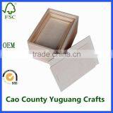 Sliding Wooden Storage Box Large Wood Keepsake Box Jewellery Safe Box thumbnail-2