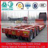 Chinese Manufacturer 40FT Lowbed Semi Trailer for Sale(Giving Tires!) thumbnail-6