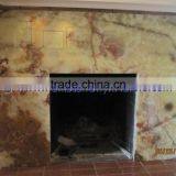 CUSTOM MADE MULTI GREEN ONYX FIREPLACES thumbnail-4