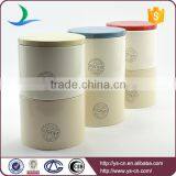 Wholesale Ceramic Modern Decal 2sets Canister Carry Earily With OEM Canister thumbnail-1
