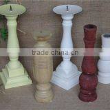 Colorful Decorative Tall Wooden Candle Holders for Weddings thumbnail-2