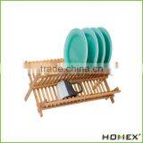 Kitchen Bamboo Drying Dish Rack Wooden Plate Rack/Homex_Factory thumbnail-1