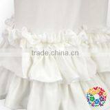 Plain White Baby Cotton Icing Leggings Christmas Ruffled Pants Girls Triple Ruffle Pants thumbnail-3