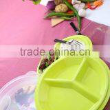 Useful Microwave Safe Plastic Dinner Plate, Portion Control Plate thumbnail-5