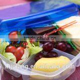 BPA-Free Plastic Lunch Box 3 Compartments Lunch Box thumbnail-3