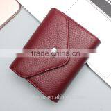 Colorful Factory Direct Wholesale Lichi Pattern Genuine Leather Customize RFID Blocking Card Holder thumbnail-2