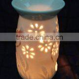 Hand Painted Ceramic Fragrance Oil Burner With Tealight Candle Factory Supply thumbnail-3