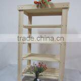 Foldable Modern Step Style Wood Decorative Flower Display Shelf thumbnail-3