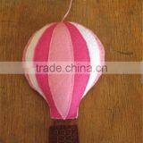 2017 Pink Hot Air Balloon Wall Hanging Nursery Decoration Made in China