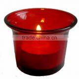 Red Wedding Glass Candle Holder thumbnail-1