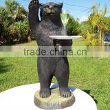 Animal Metal Bronze Garden Bronze Standing Bear Statue thumbnail-1