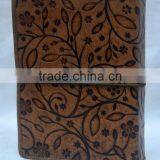 Handmade Vintage Embossed Elastic Closer Leather Journal With Pipine thumbnail-2