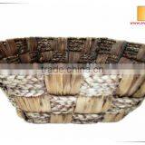 Hexagonal Natural Waterhyacinth Grass Tray thumbnail-2