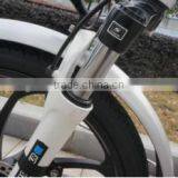 20 Inch CE Electric Bicycle Aluminum Alloy Suspension Fork Folding Electric Bike With One-piece Aluminum Alloy Wheel thumbnail-5