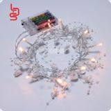 2AA 20 Led White Rose Pearl Wedding Decoration Warm White Decoration Light String thumbnail-2