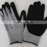 Special Cut-resistance Fibre Liner Nitrile Coating Top Disposable China Latex Gloves thumbnail-1