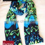 Custom 2017 Classic Digital Printed Silk Scarf for Ladies in Autumn and Winter thumbnail-2