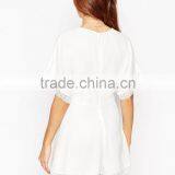 2015 Fashionable Hot Sale OEM Customized Kimono Romper With Crochet Sleeve thumbnail-3