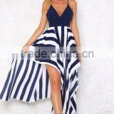 Women Dresses 2016 Top Quality Latest Design Stripe Fashion Boutique Dress thumbnail-1
