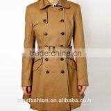 China Custom-made Winter Coat,OEM Brand Fashionable Lady Coat,2015 Hot-sale Trench Coat for Women thumbnail-3