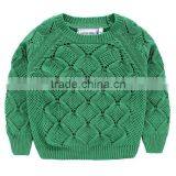 Baby Boy Rhombus Sweater Designs Pullover Thick Cardigan for 2 to 7 Years Old Boy thumbnail-1