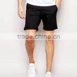 Cheapest New Design Custom Two Back Pocket Men's Black Slim Fit 65% Cotton 35% Polyester Stretch Twill Zip Fly Casual Hot Shorts thumbnail-1