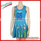 Pro Team Custom Netball Jersey Custom Sublimation Basketball Jersey Netball Dresses thumbnail-4