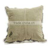 CX-D-17A Super Quality Winter Genuine Tibetan Sheep Rabbit Fur Decorative Pillow Case thumbnail-4