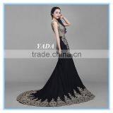 Elegant Lace Beaded Embroidery Mermaid Long Evening Dress thumbnail-2