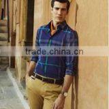 2014 Hot Design Fahsion Men Cotton Shirt Cheap Price thumbnail-1