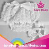 Wholesale Rosette Ruffle Panties Baby Panties Bloomer With Shoes Sets thumbnail-5
