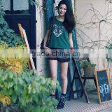 Custom Wholesale Dry Fit Design Style Women Fashion Casual T-shirt and Student Short Sleeved Print T-shirt thumbnail-5