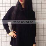 Runwaylover New Fashion 2017 Ladies Turtleneck Loose Knitted Sweaters thumbnail-6