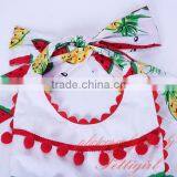 Watermelon Spanish Flower Girl Dress With Bonnet and Knickers thumbnail-4