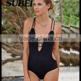 One-Piece New Black White Lady Fashion Swimwear thumbnail-1