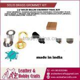 Round Shape Brass Grommets Kit With Standard Accessories