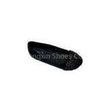 OEM & ODM PU black comfortable Female Flat Shoes for women