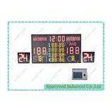 Electronic Wireless Scoreboard With Shot Clock , Basketball Stadium Scoreboard