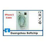 White Apple Iphone 5 Accessories Data Line 8 Pin USB For Iphone 5