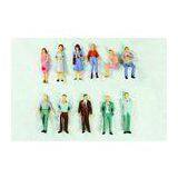 P50-12 Outdoor 1:50 Architectural Scale Model People Painted Figures 4.3cm thumbnail-1