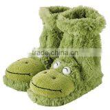 Fun for Feet FROG SLIPPER SOCKS Fit MOST Women 6 7 8 9 up to 9.5 Green BOOTS thumbnail-1