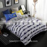 2017 Fashion Luxury Wholesale 3d Bedding Set 3cm Satin Stripe Hotel Bedding Set 100% Cotton Bed Sheet BS283 thumbnail-3