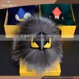 Home Decorations Emoji Keychain Fox Fur Key Chain Owl Fur Keychain thumbnail-1