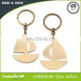 Hot Selling Cute Model Boat Shaped Metal Keychain