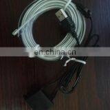 2016 New Car EL WireHigh Quality Colorful 1M EL Wire Tube Rope Battery Powered Flexible Neon Cold Light Car Party Wedding Decor thumbnail-3