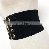 TWOTWINSTYLE Wide Belt For Women Elastic Zipper Patchwork High Waist Slim Belts Fashion thumbnail-2