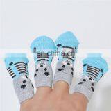 Soft Indoor Wear Cotton Anti Slip Pet Shoe Socks for Dogs Cats thumbnail-4